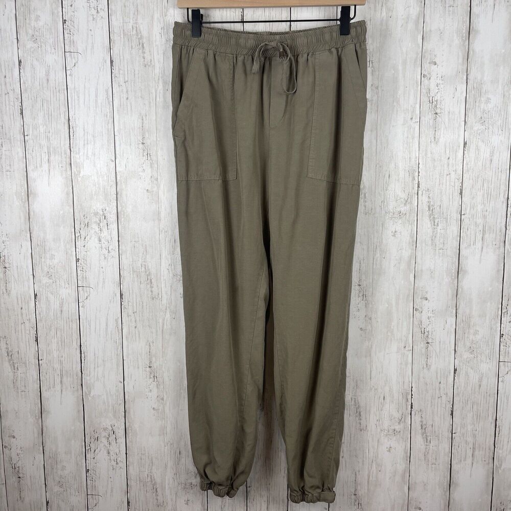 Thread & Supply Joggers Women Small Slate Green Soft Lyocell Lounge Pants Casual